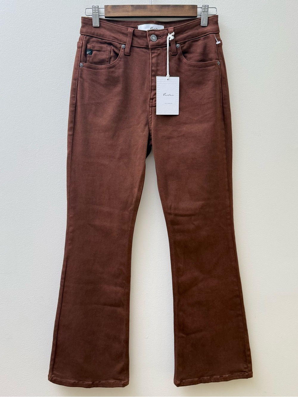 KanCan Plum Pie Wide Leg Flare Jeans